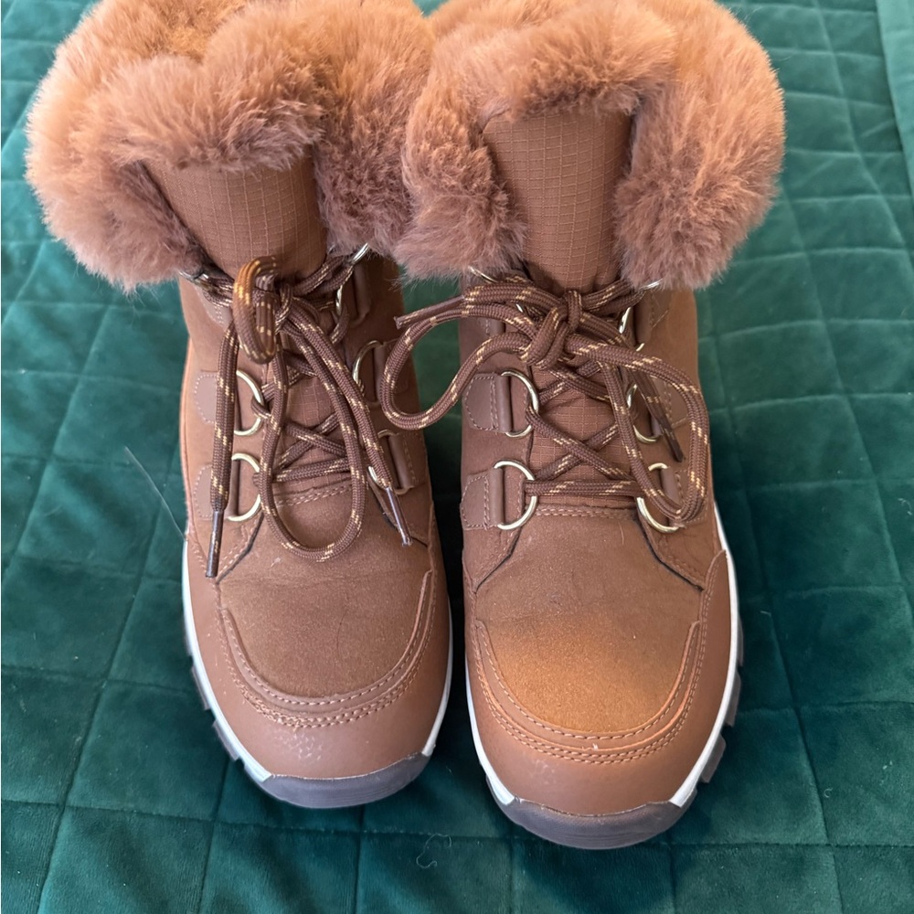 Women's Brown Fur-Lined Boots